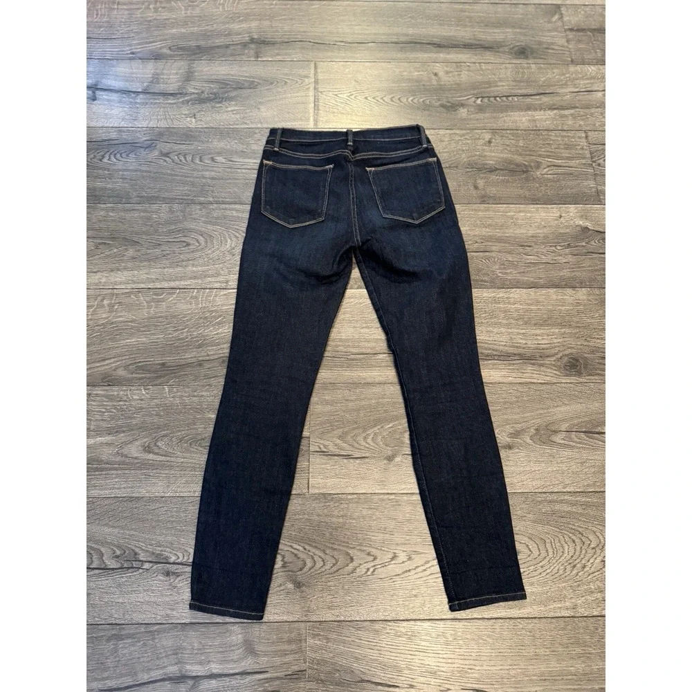 Frame Jeans Womens Size 26x26‎ Dark Wash Cotton Stretch Mid Rise Denim - Picture 6 of 6